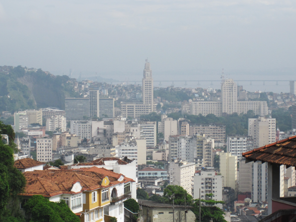 Blick von Santa Teresa auf Rio de Janeiros Zentrum