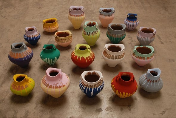 Ai Weiwei, Colored Vases, 2007–2010
