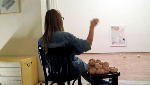 Lisa Holzer, Lobbing Rolls at a Holzer, 2009