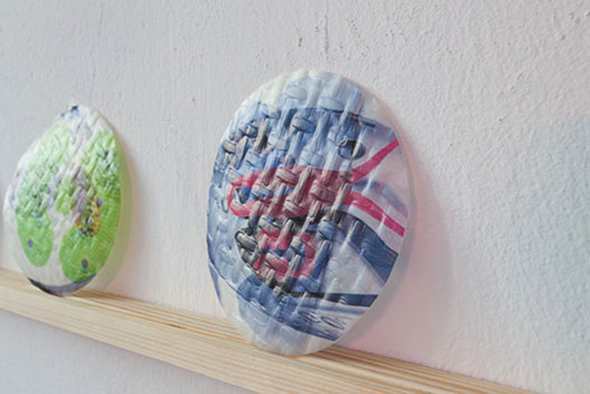Aude Pariset, Untitled (rice blotters), 2011