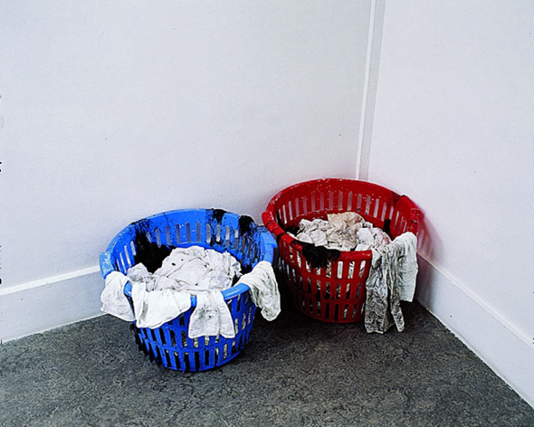 Jimmie Durham, Shrouds and swaddling clothes of decommissioned Saints, 1996
