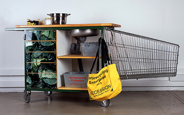 Lucy & Jorge Orta, Hortirecycling Enterprise, act II - Processing Unit, 1999