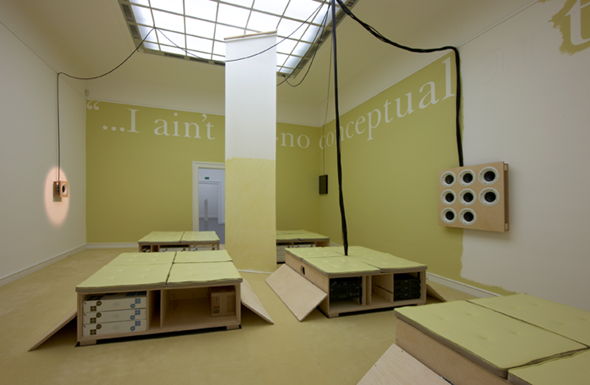 Stephen Prina, The Second Sentence of Everything I Read is You: SOMA Electronic Music Studios, 2005–2008 Courtesy the artist and Galerie Gisela Capitain, Köln