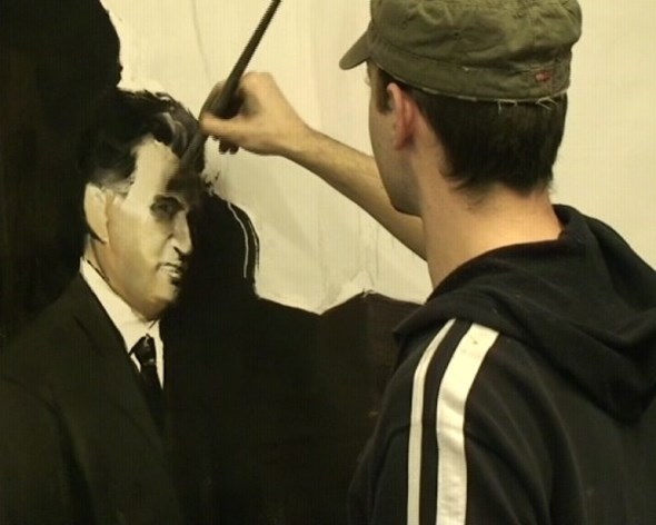Ciprian Mureşan & Adrian Ghenie, Ceauşescu’s Portrait, 2008